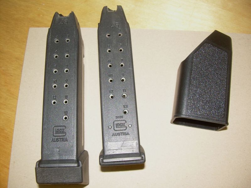 Glock 21 Magazine plus Ladehilfe