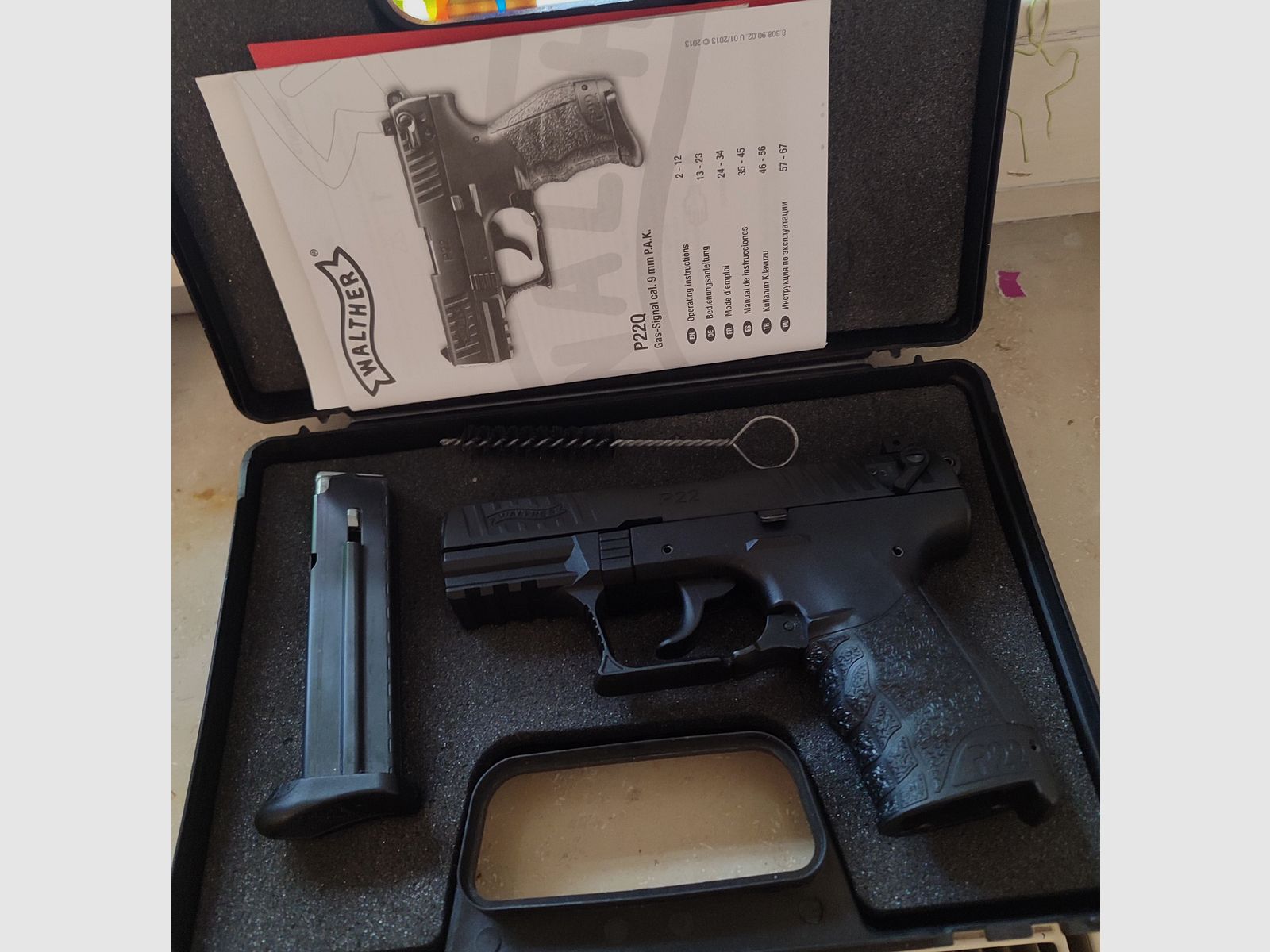 Walther P22Q Schreckschuss Pistole 9mm P.A.K. schwarz