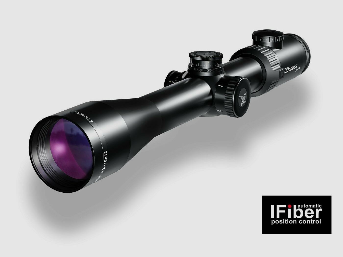 DDoptics 442511133.1 riflescope Nighteagle V6 2.5-16x42 Gen3 MRAD A4N iFiber