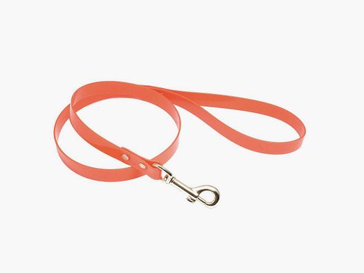 Laisse Hiflex Country 1,05 m Orange Fluo - Résistante et Sécurisée - Visibilité Maximale en Chasse