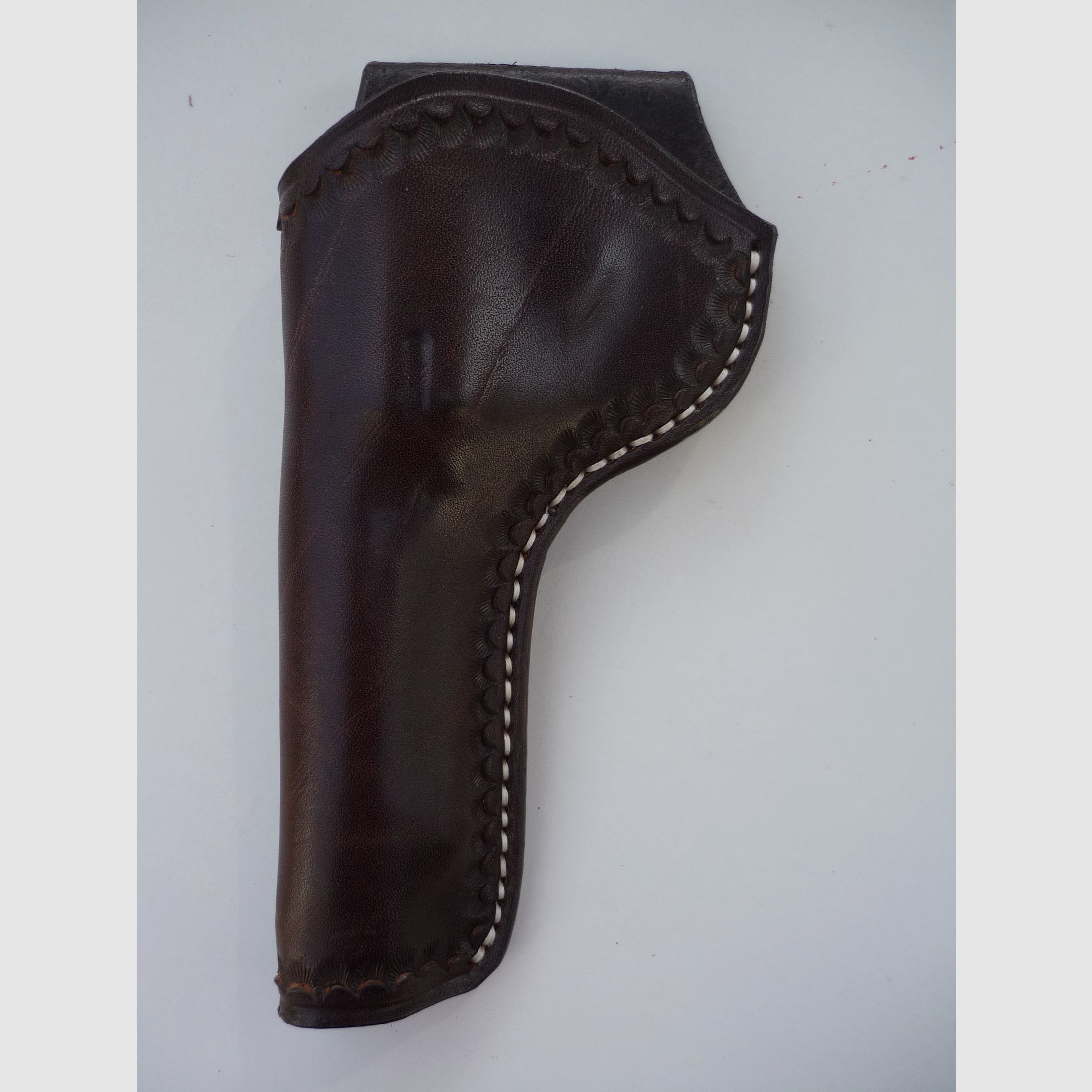 HKDesign Holster Art. Nr. 005 with edge pattern for a smaller revolver - left-handed, image 1 of 9