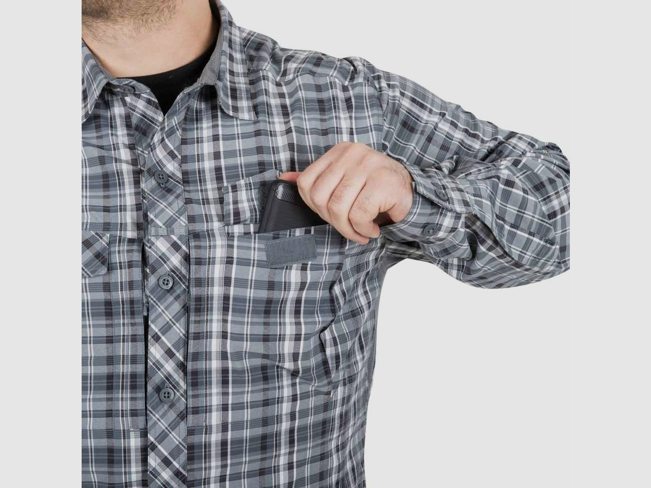 HELIKON-TEX DEFENDER Mk2 CITY SHIRT® STONE PLAID