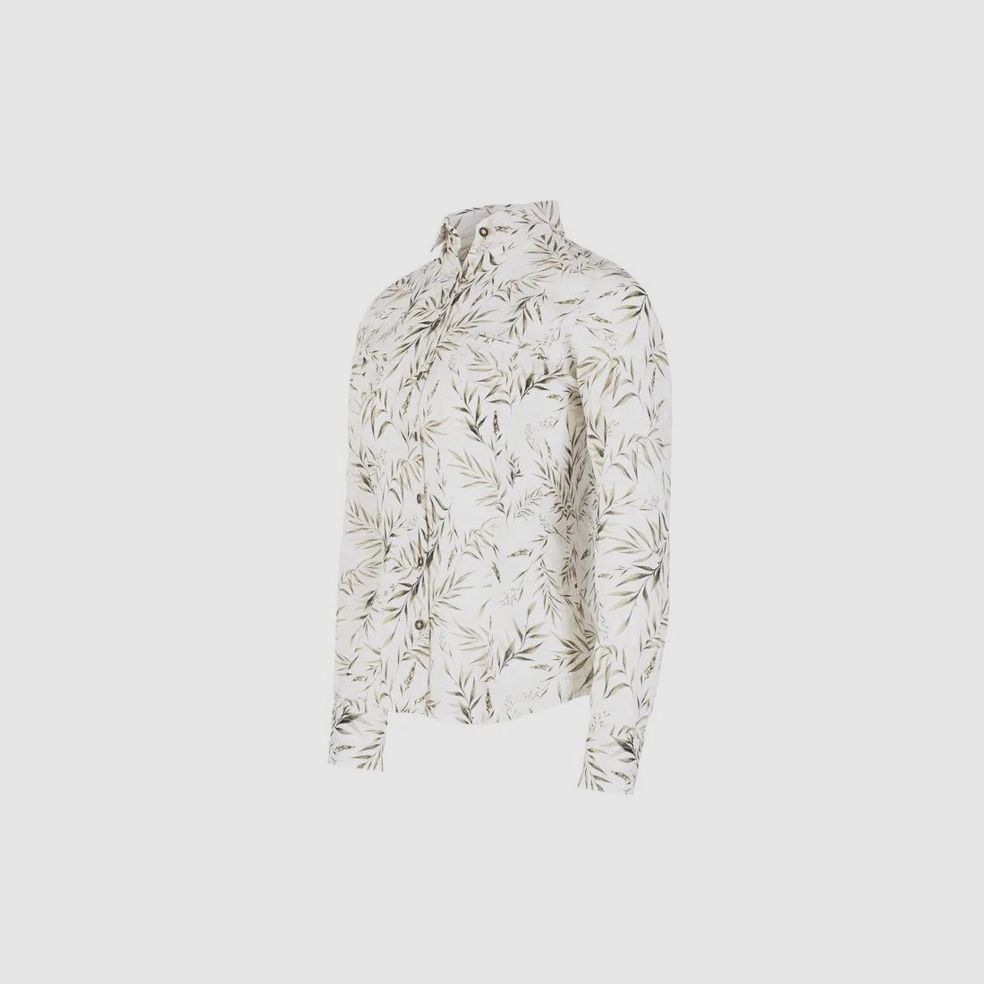 Camicia da donna Tagart Fiora con motivo a rametti color oliva, immagine 3 di 5