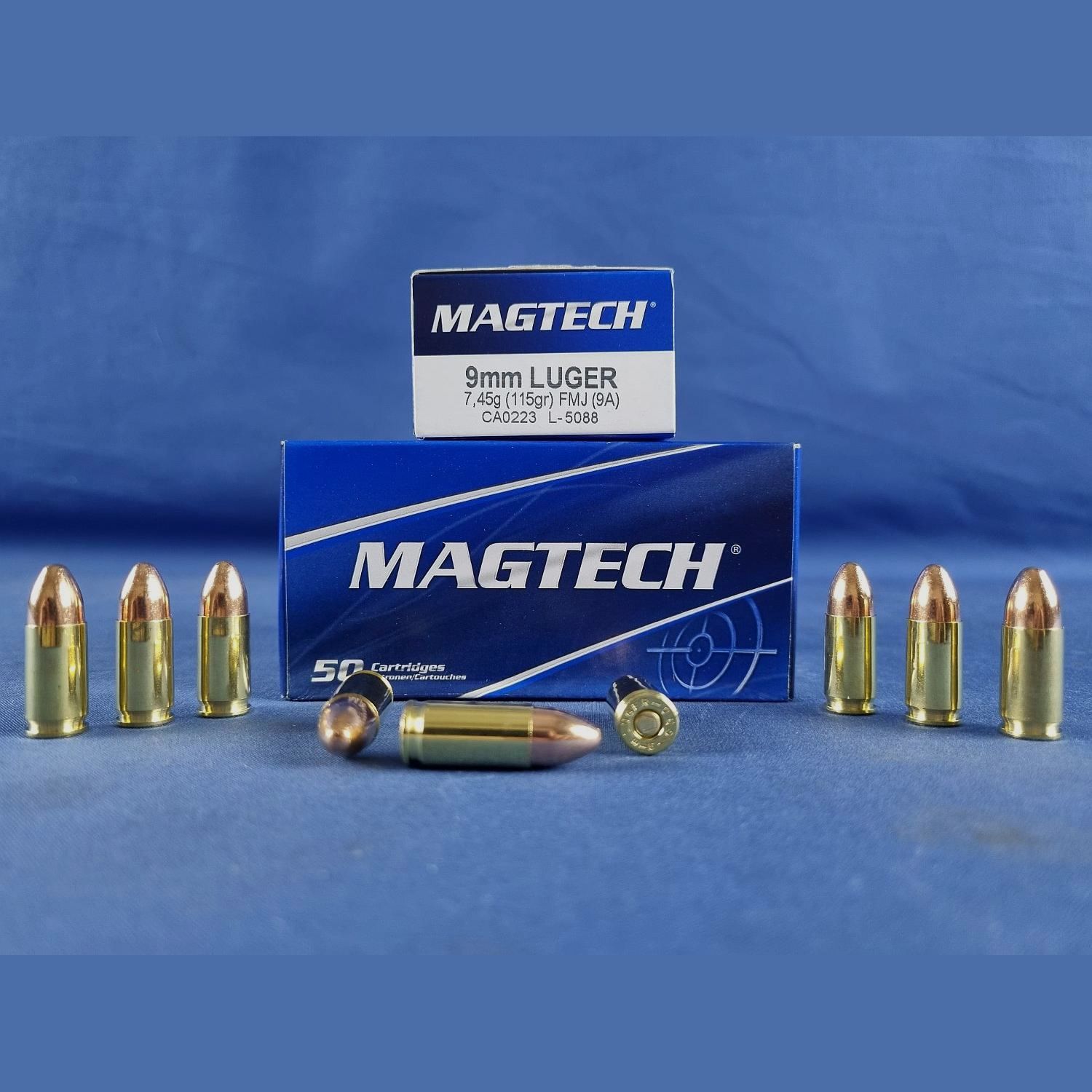 Magtech 9mm Luger FMJ 7,45g/115grs.