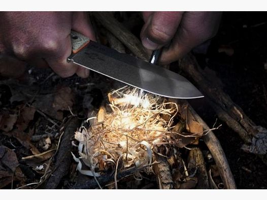 WhiteRiver Feststehendes Messer Firecraft 4 WhiteHunter 10,2cm Klinge