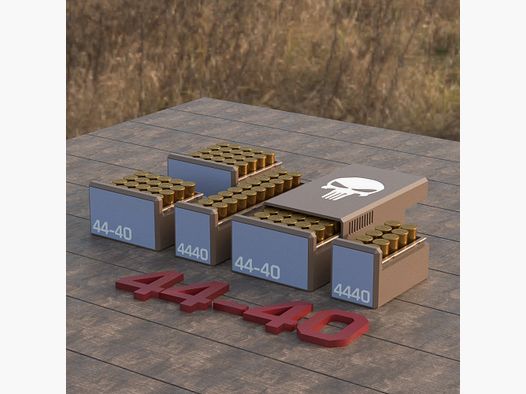 Filamelt Munitionsbox / Ammo Box .44-40 Winchester – Patronenbox ‘Schiebedeckel’ – 10 / 20 / 25 / 50 Runden