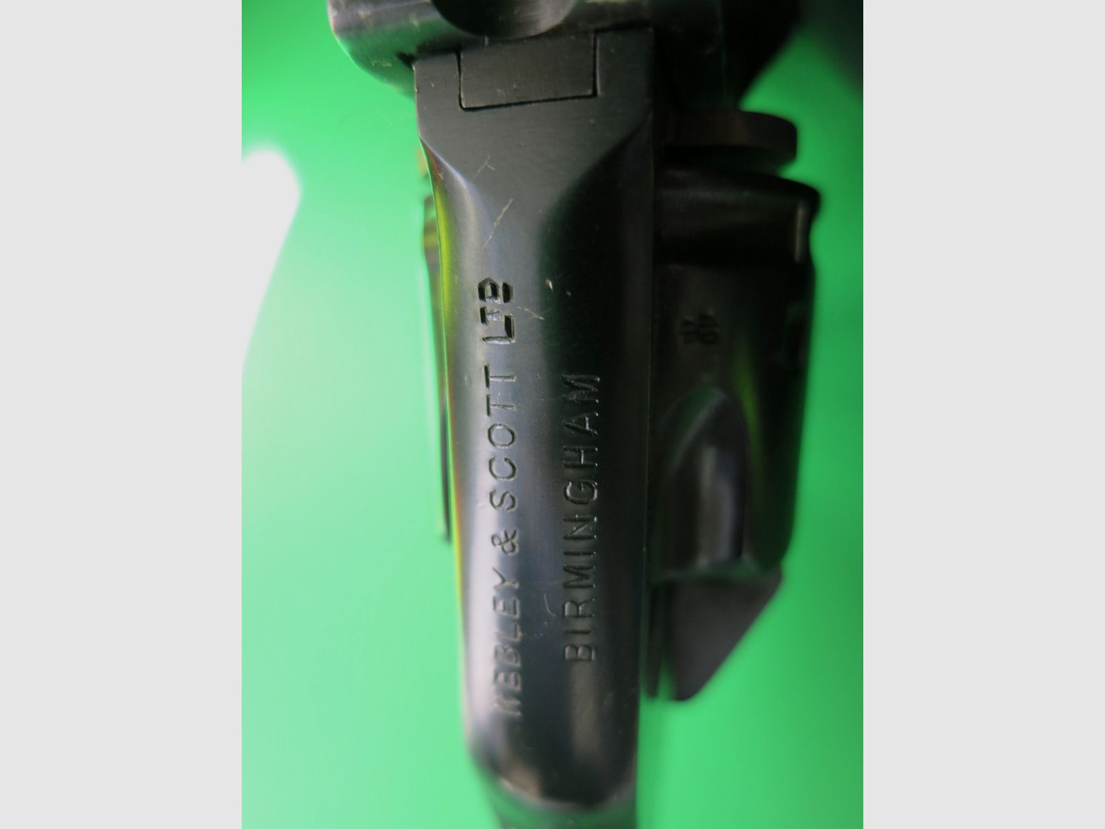 Revolver à bascule Webley & Scott Mk IV, Birmingham, Cal. .38, Police de l'Afrique du Sud britannique (BSAP) #68