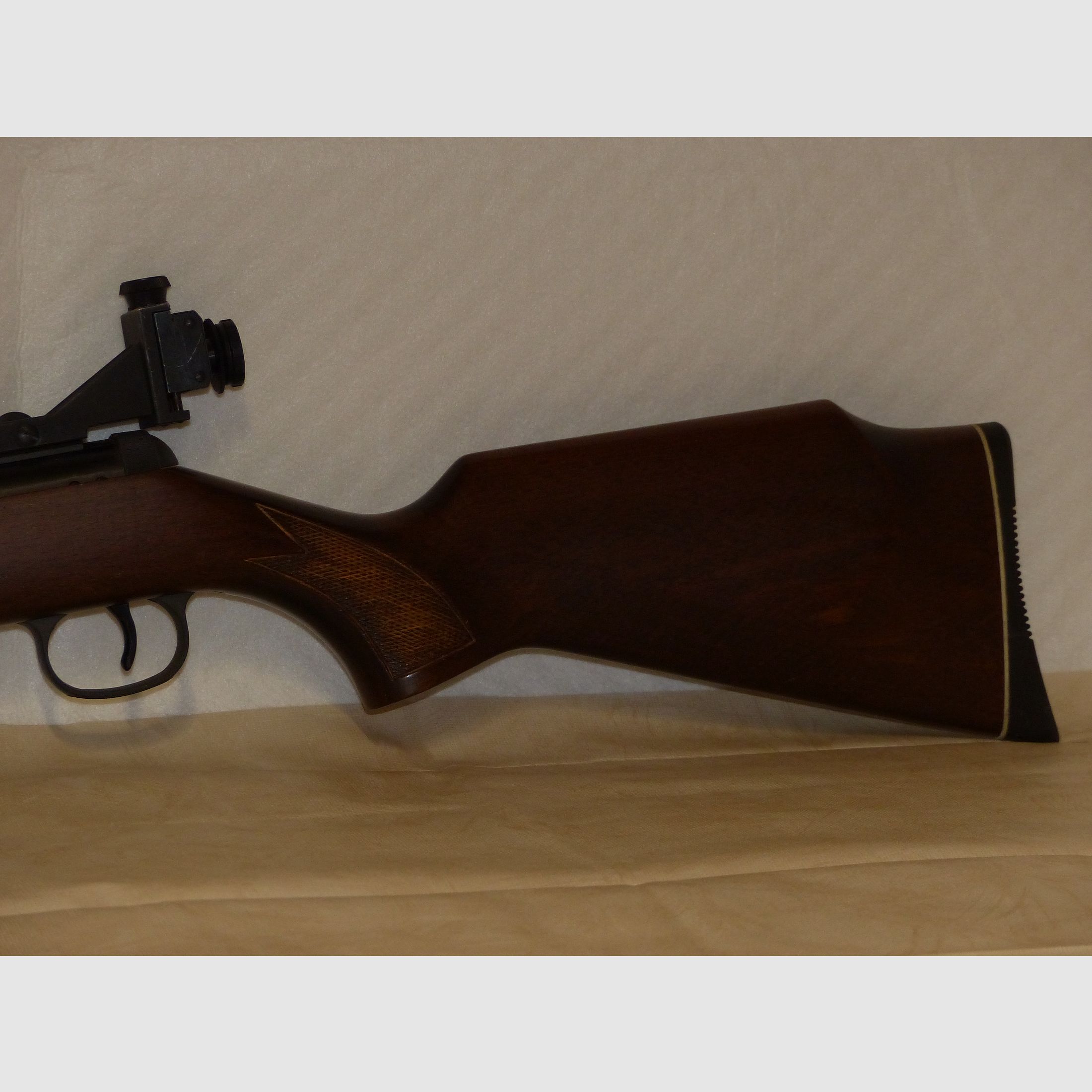 Carabina de aire comprimido Diana Mod. 36 con F, seguro y diopter 1991 como nueva vintage