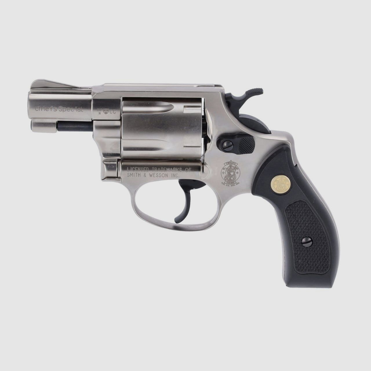 Revólver Smith & Wesson Chiefs Special a fogueo 9 mm R.K. niquelado