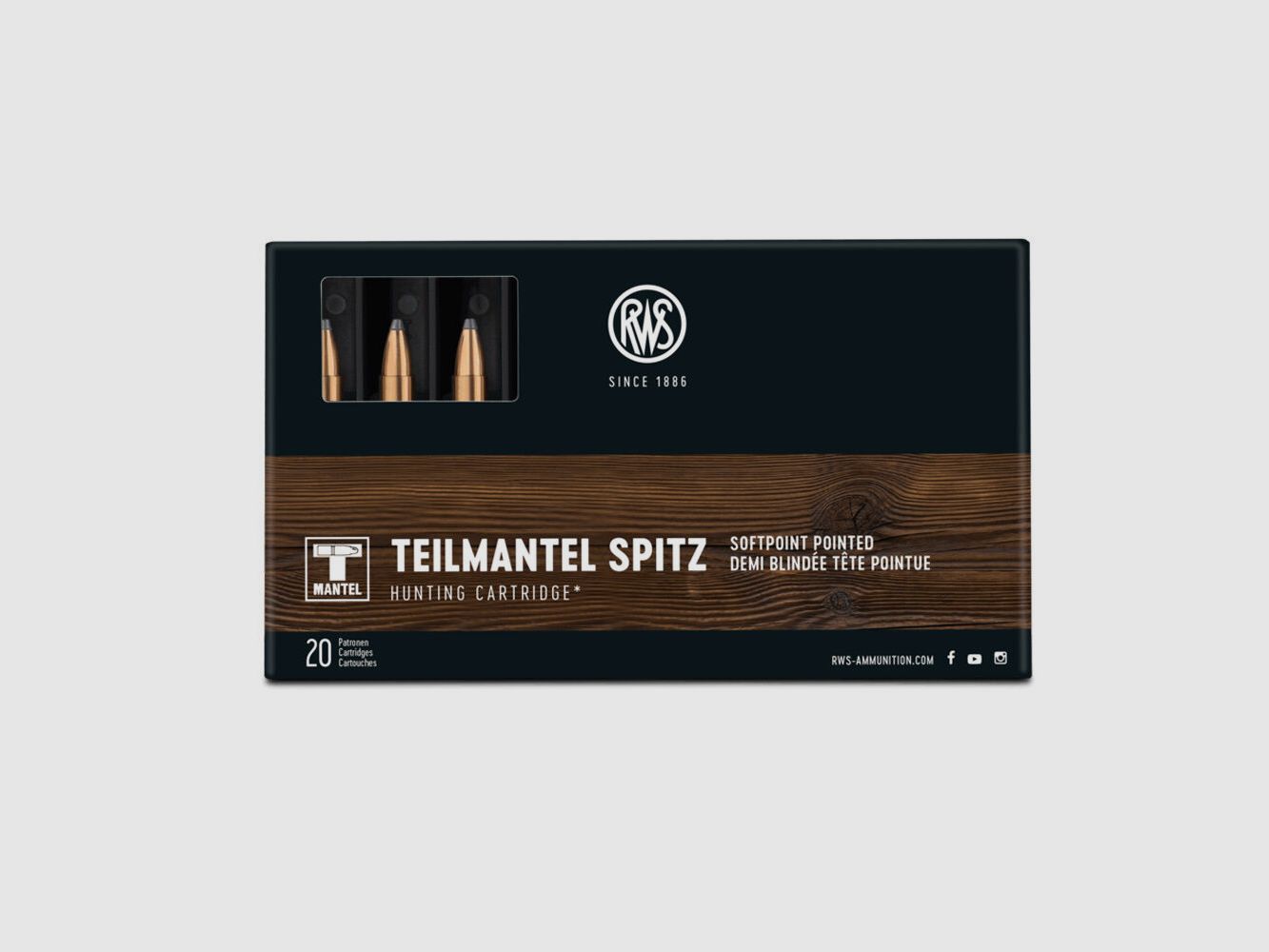 RWS TM Pointe 100grs 20pcs .243Win, image 1 sur 2