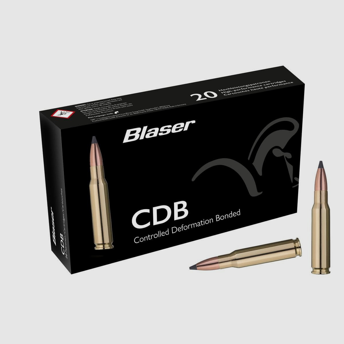 Blaser munitie CDB verschillende kalibers - 20 stuks.