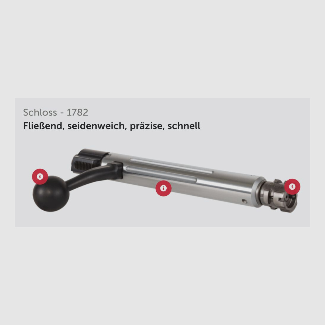 J.G. Anschütz 1782 D G-15x1 Lochschaft Kaliber .243 Win. 580 mm Repetierbüc .243Win