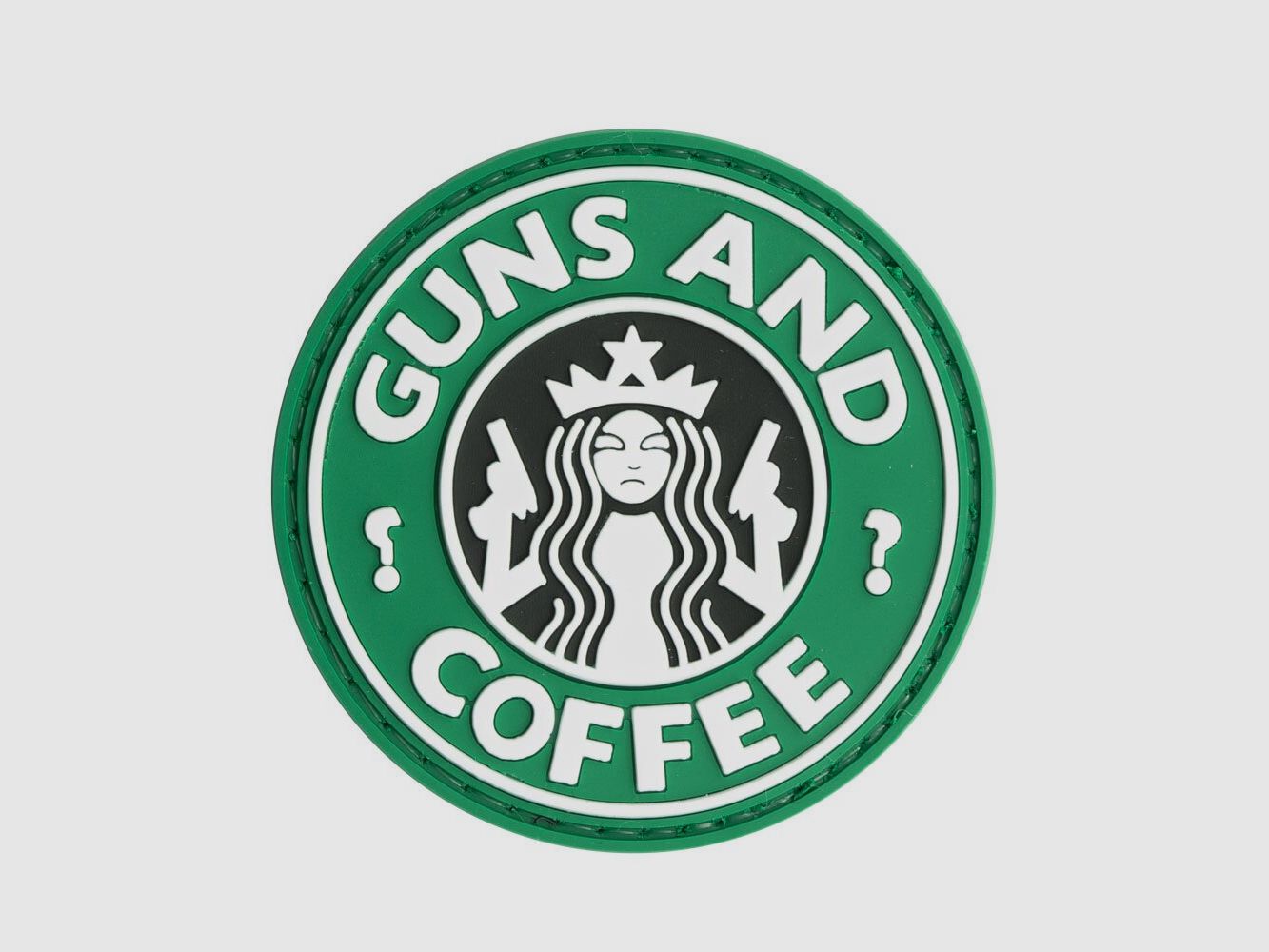 Guns and Coffee Patch aus PVC