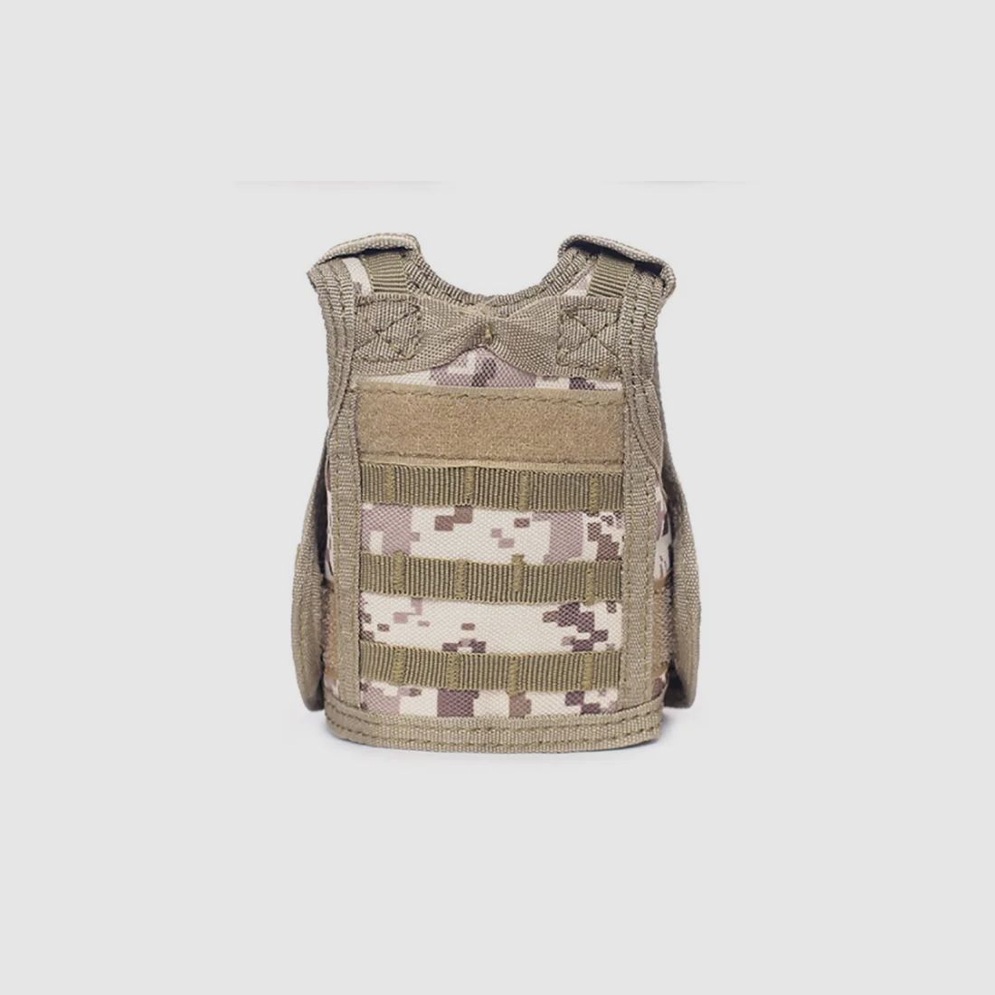 Mini Schutzweste für Bierflasche / Weinflasche / Thermosflasche - Digital-Desert