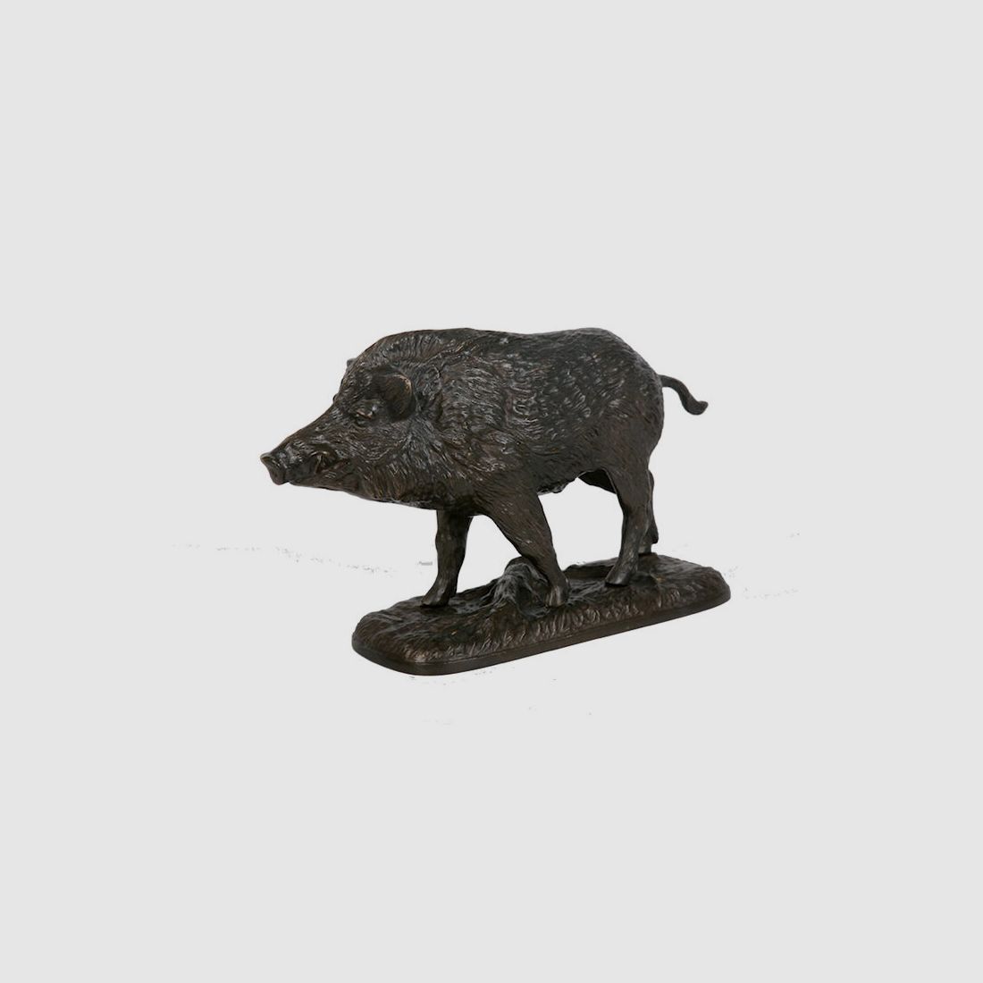 Estatua de bronce Lovergreen motivo jabalí modelo grande