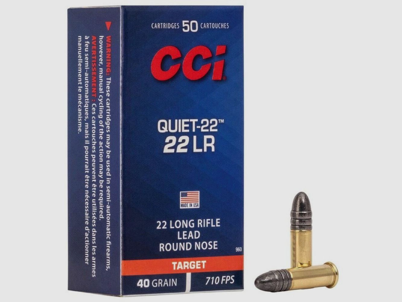 CCI Quiet-22 LRN 40grs 50pcs .22lr