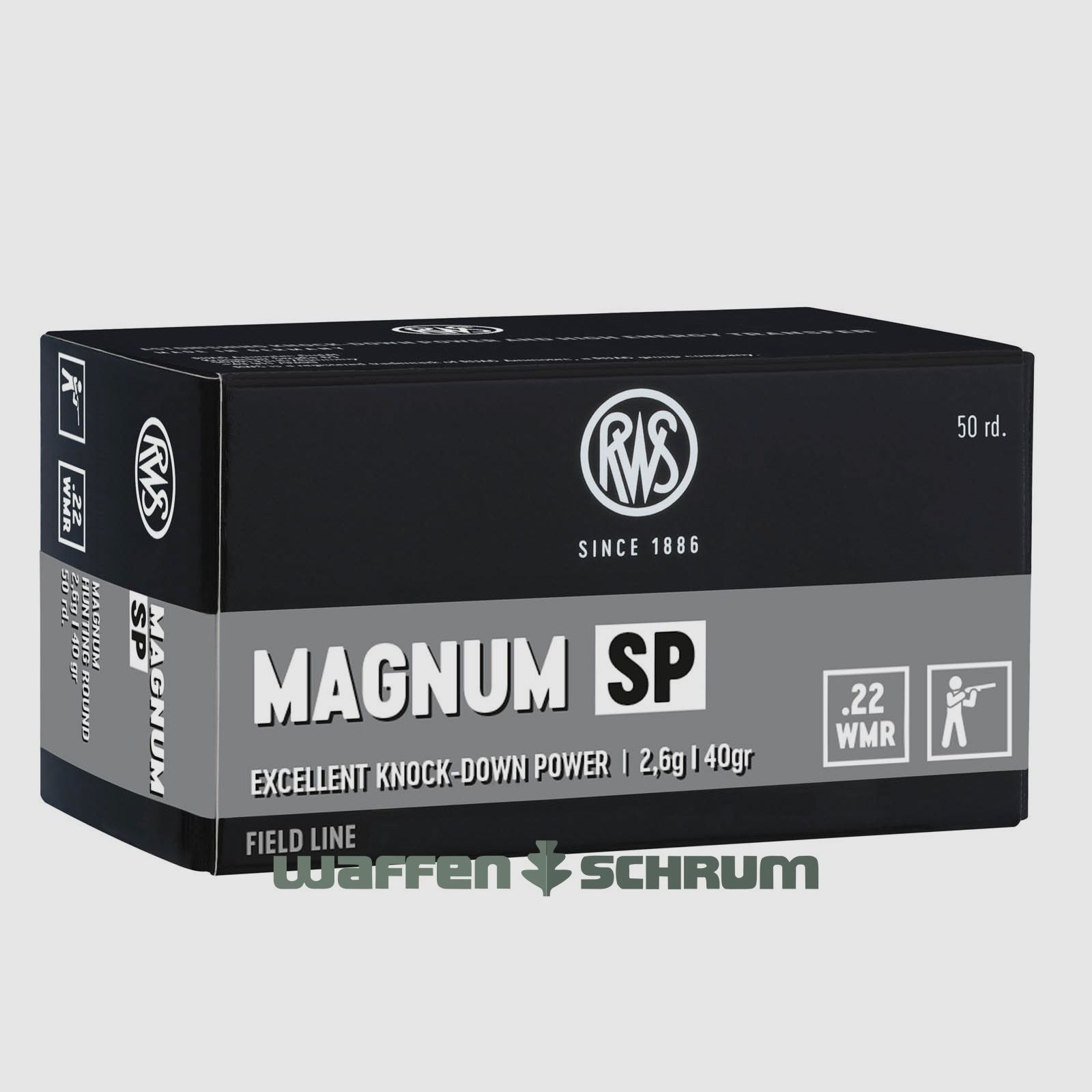 RWS .22WinMag Magnum SP 2,6g - 40gr