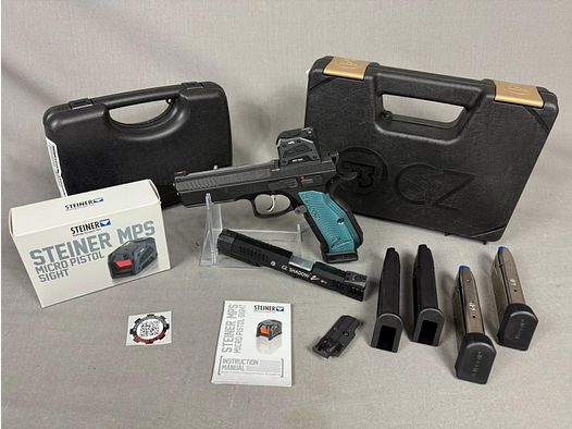 CZ Shadow 2 OR 9mm Luger mit Steiner MPS Set und CZ Kadet WS in .22lr