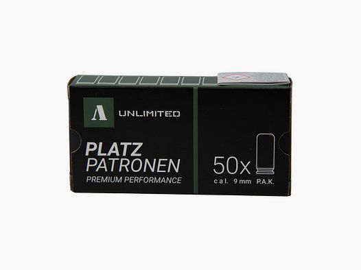 Platzpatronen Premium Perfomance cal. 9mm P.A.K 50 Stück