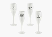 Bicchiere da champagne Cheers No. 1, set da 4