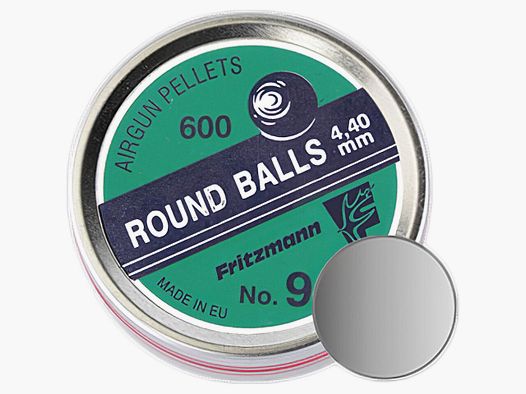 Fritzmann air rifle ammunition round ball 4.4mm