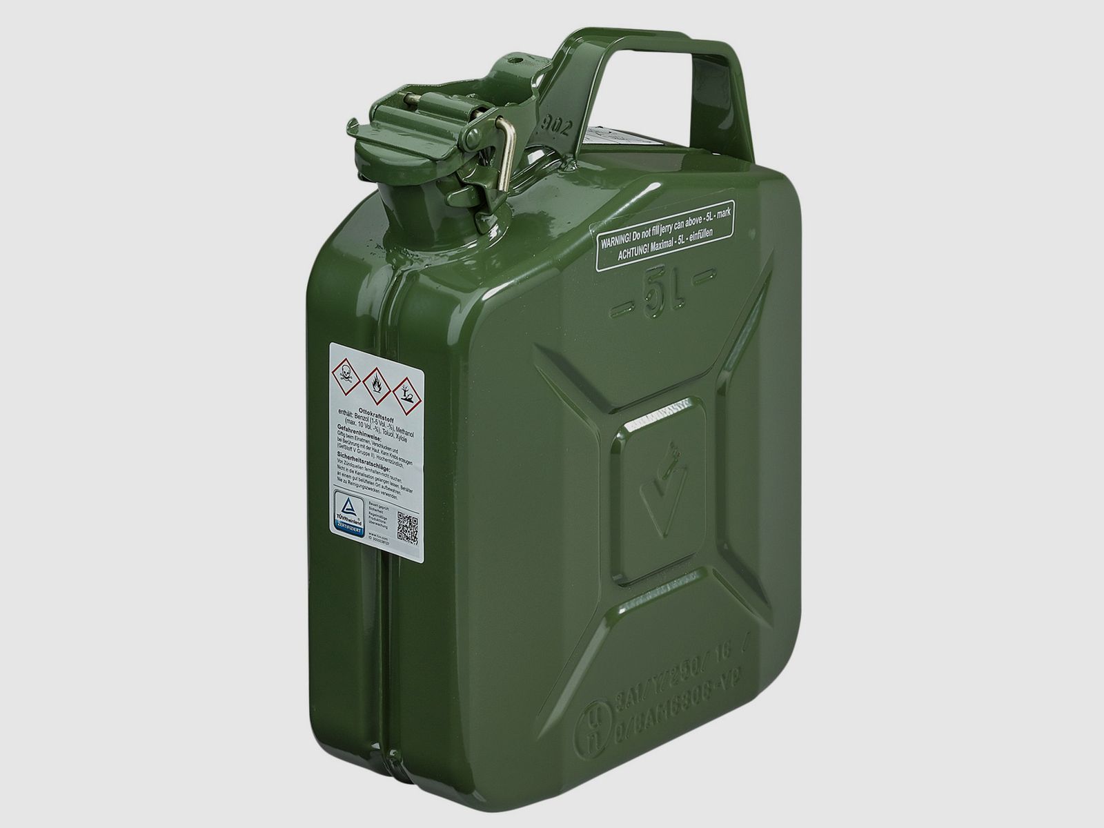 Steel sheet gasoline can 5 l