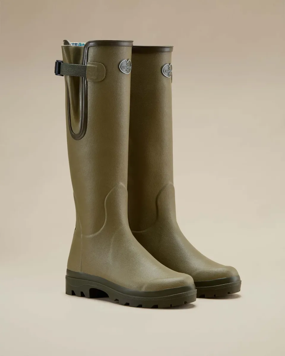 Le Chameau bottes pour femme Vierzon Iconic vertes