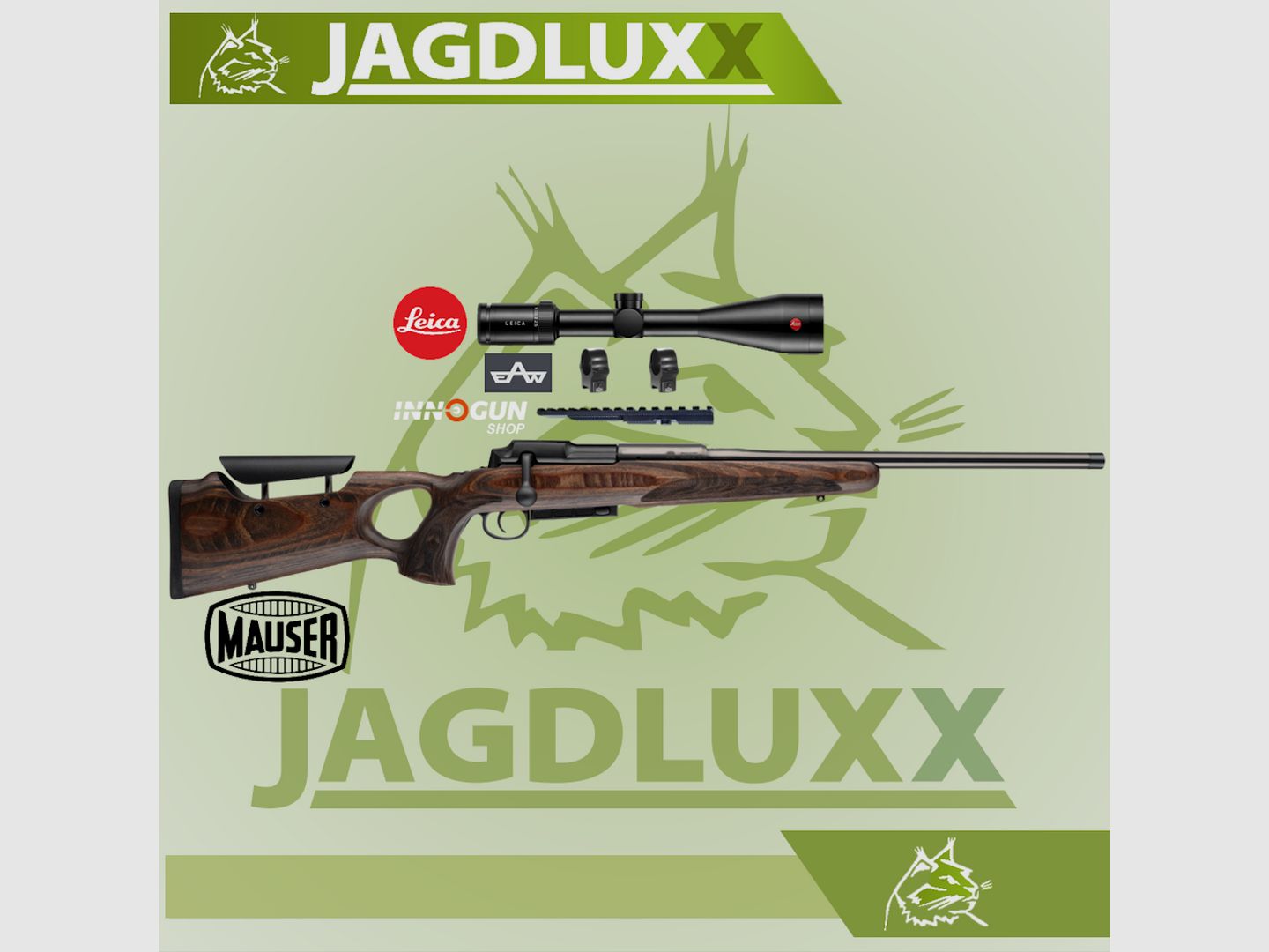 Mauser 25 Max set with Leica Amplus 6 2.5-15x56i
