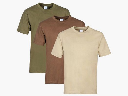 Pack de tres camisetas lisas Idaho