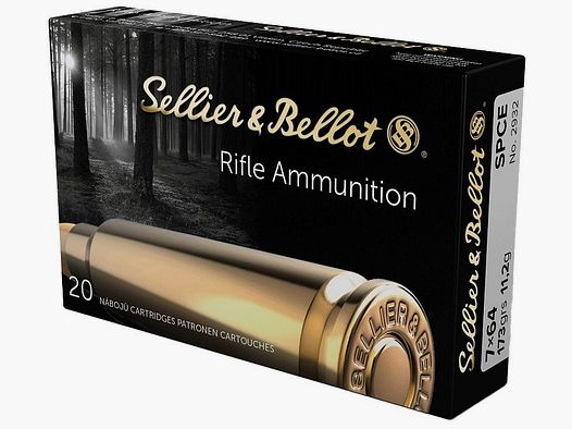 Cartridges S&B 7X64 SPCE 11.2g. + box of 20