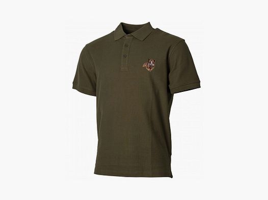 Polo de Caza Caqui Bordado Jabalí Treeland