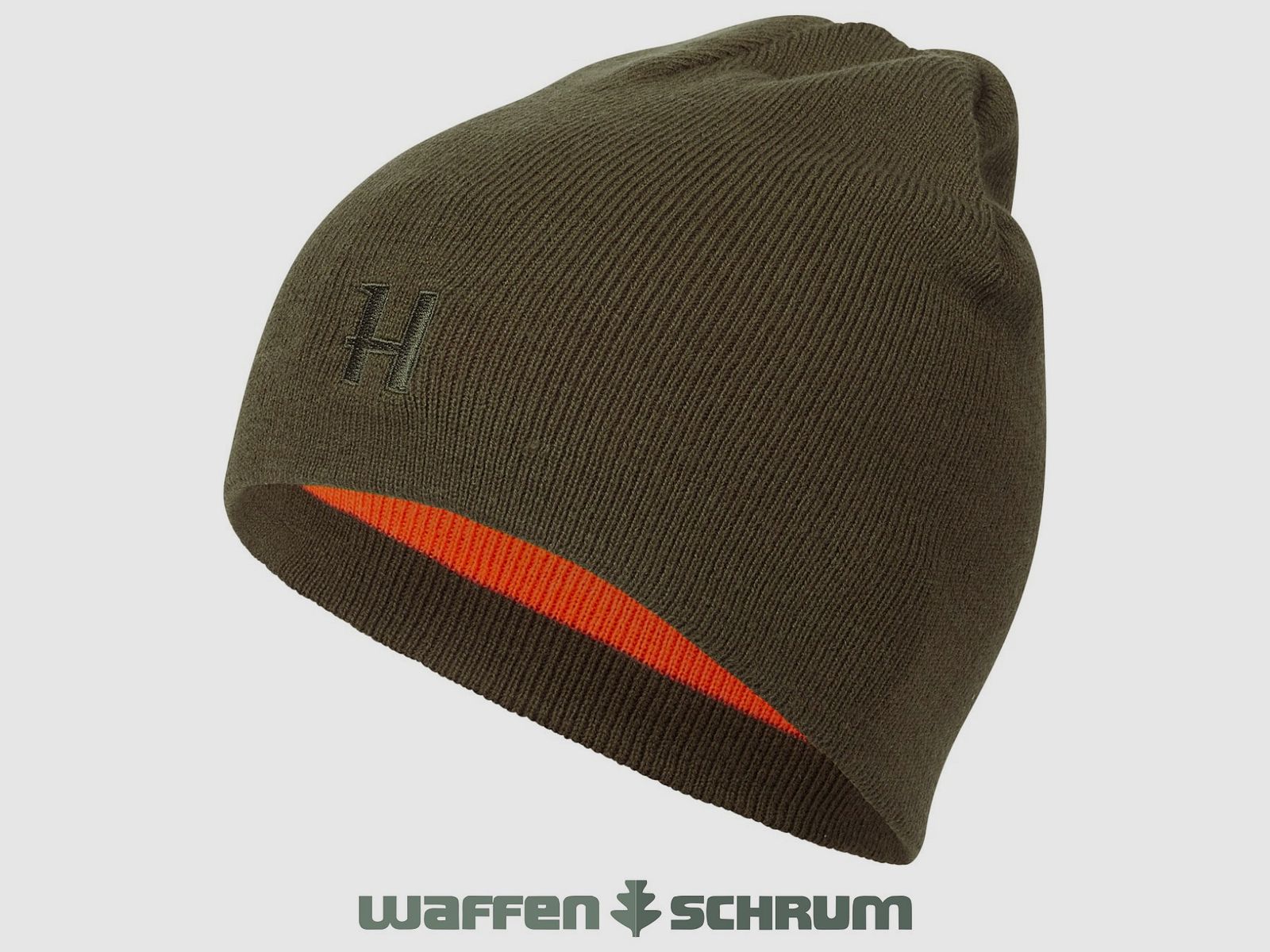 Härkila Beanie Härkila Wendbar Willow green/ Orange