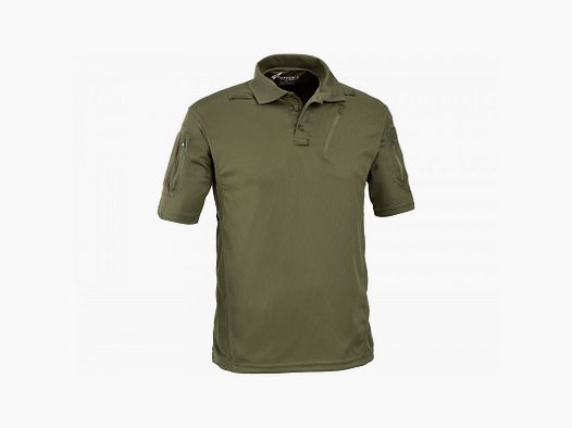 DEFCON 5 POLO TATTICO A MANICHE CORTE CON TASCHE E ZIP FRONTALE