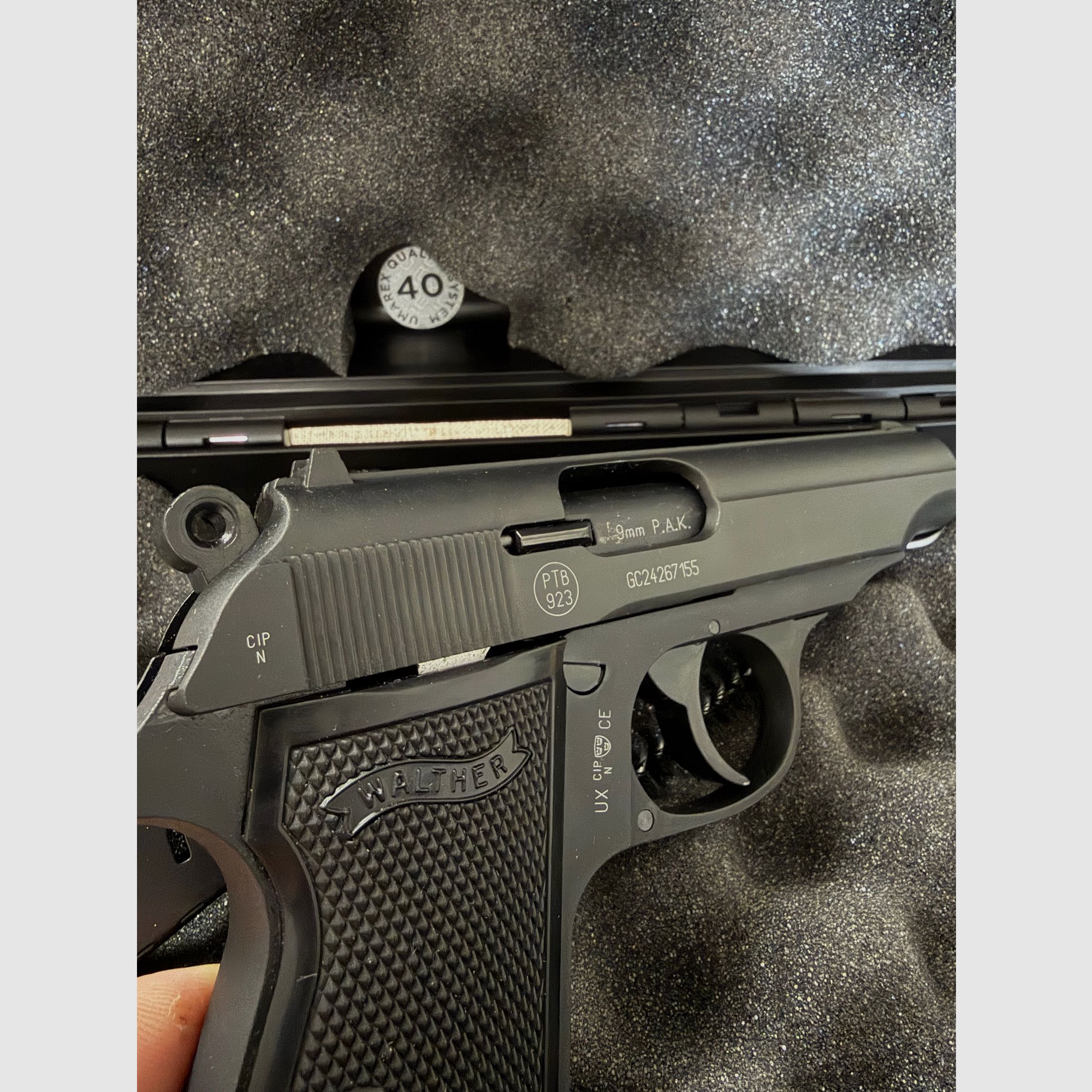 Walther PP P.A.K blank firing gun in top condition