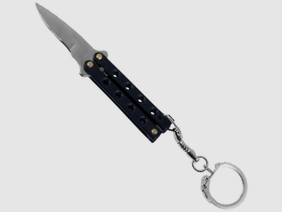 legales Mini-Butterfly, Schlsselanhnger schwarz