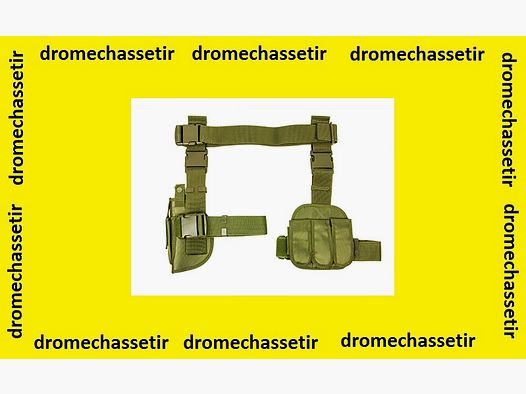 Beinholster mit dreifachem Magazinhalter (grün, khaki)