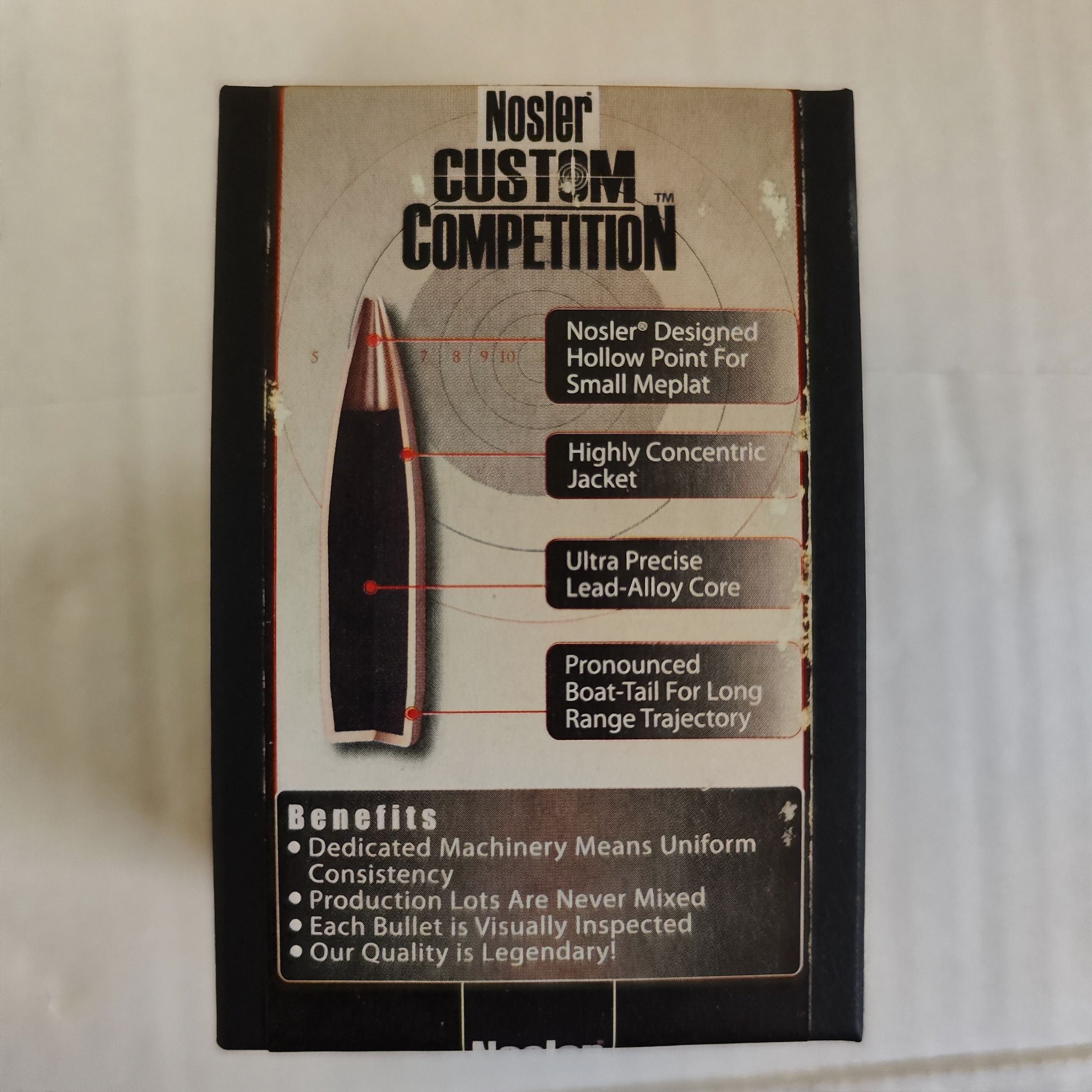 GESCHOSSE NOSLER CUSTOM COMPETITION .22 CAL, DIA .224, 69GRS, Bild 1 von 2