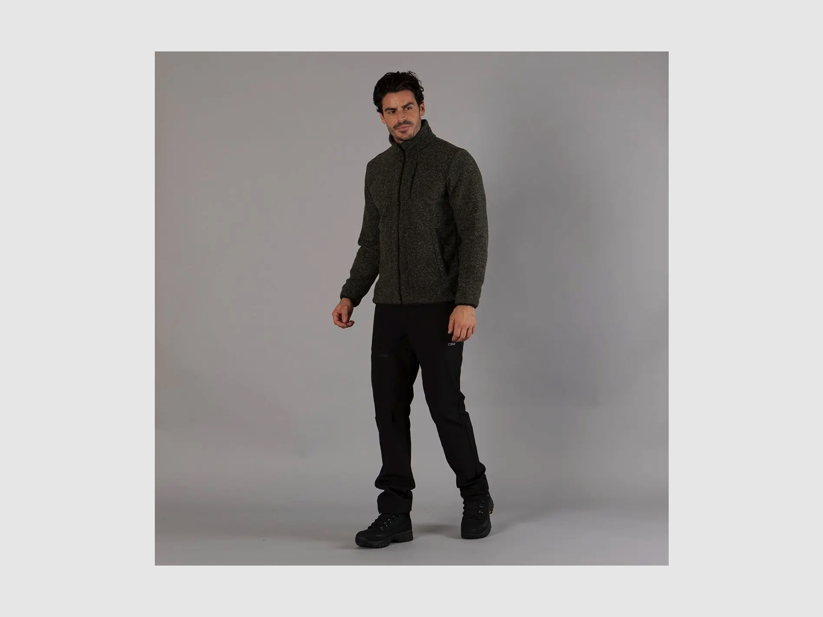 CMP Fleece Kurtka Męska z recyklingu Forest Mel.