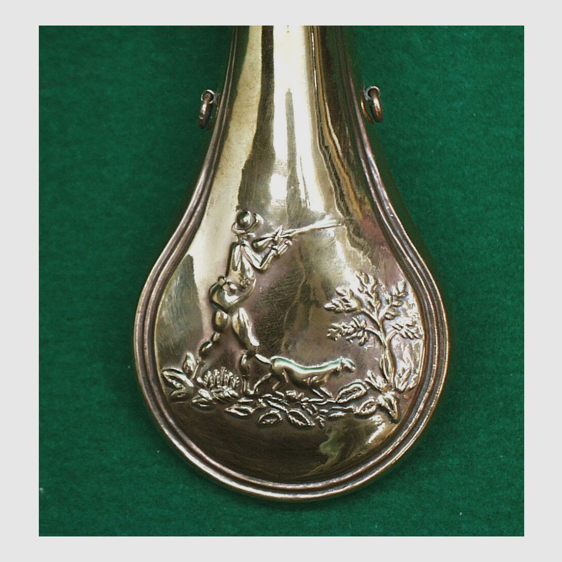 Indien	 Pulverflasche, Kupfer (Jäger)