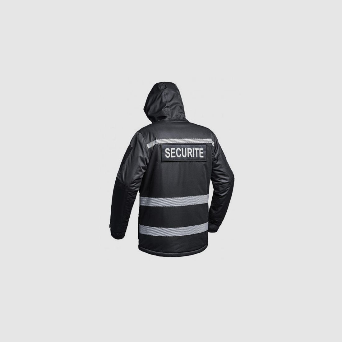 Hardshell-Parka WF150 SECU-ONE SECURITE HV-TAPE, black, Bild 2 von 5