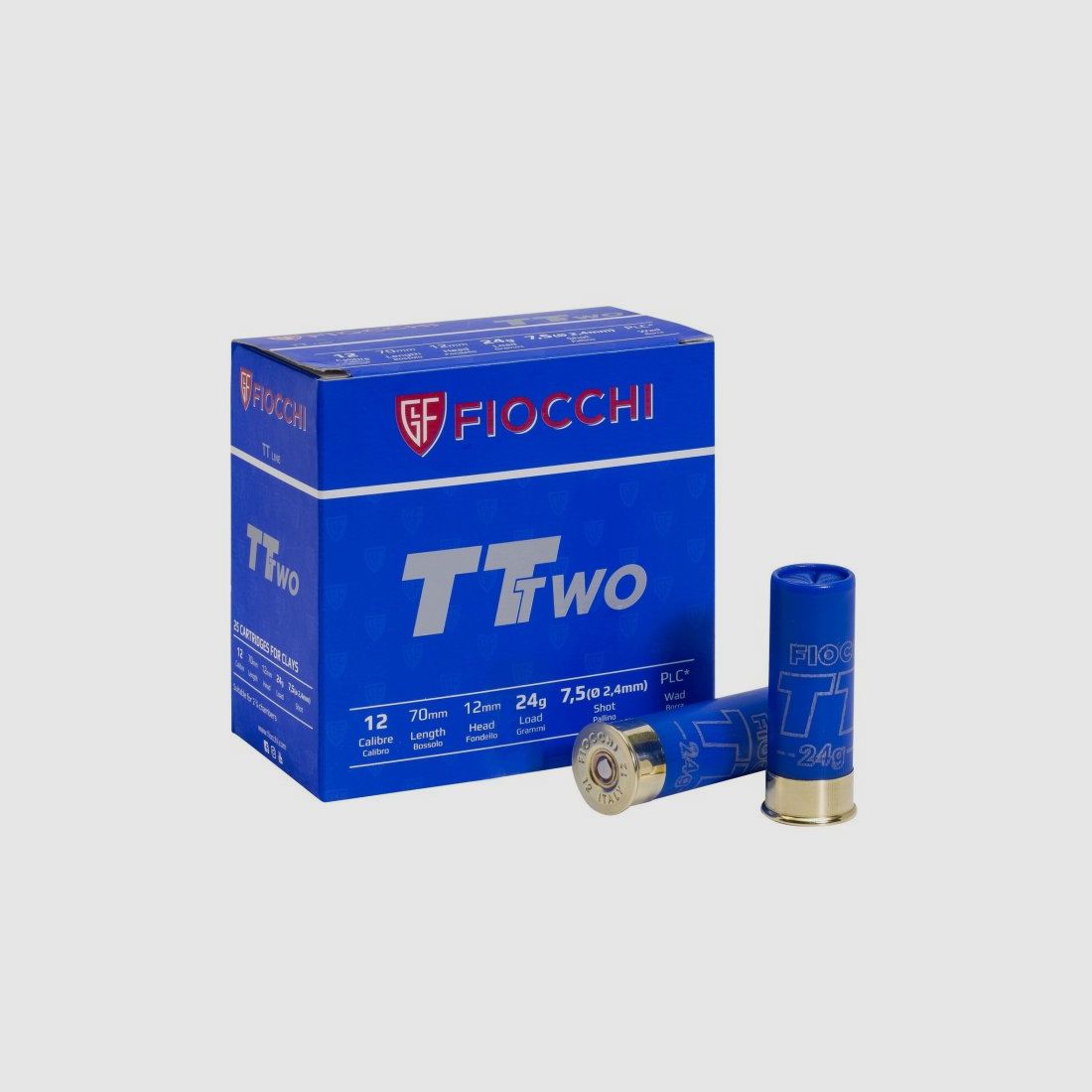 Amunicja Fiocchi 12/70 TT Two Trap 24g, zdjęcie 1 z 2