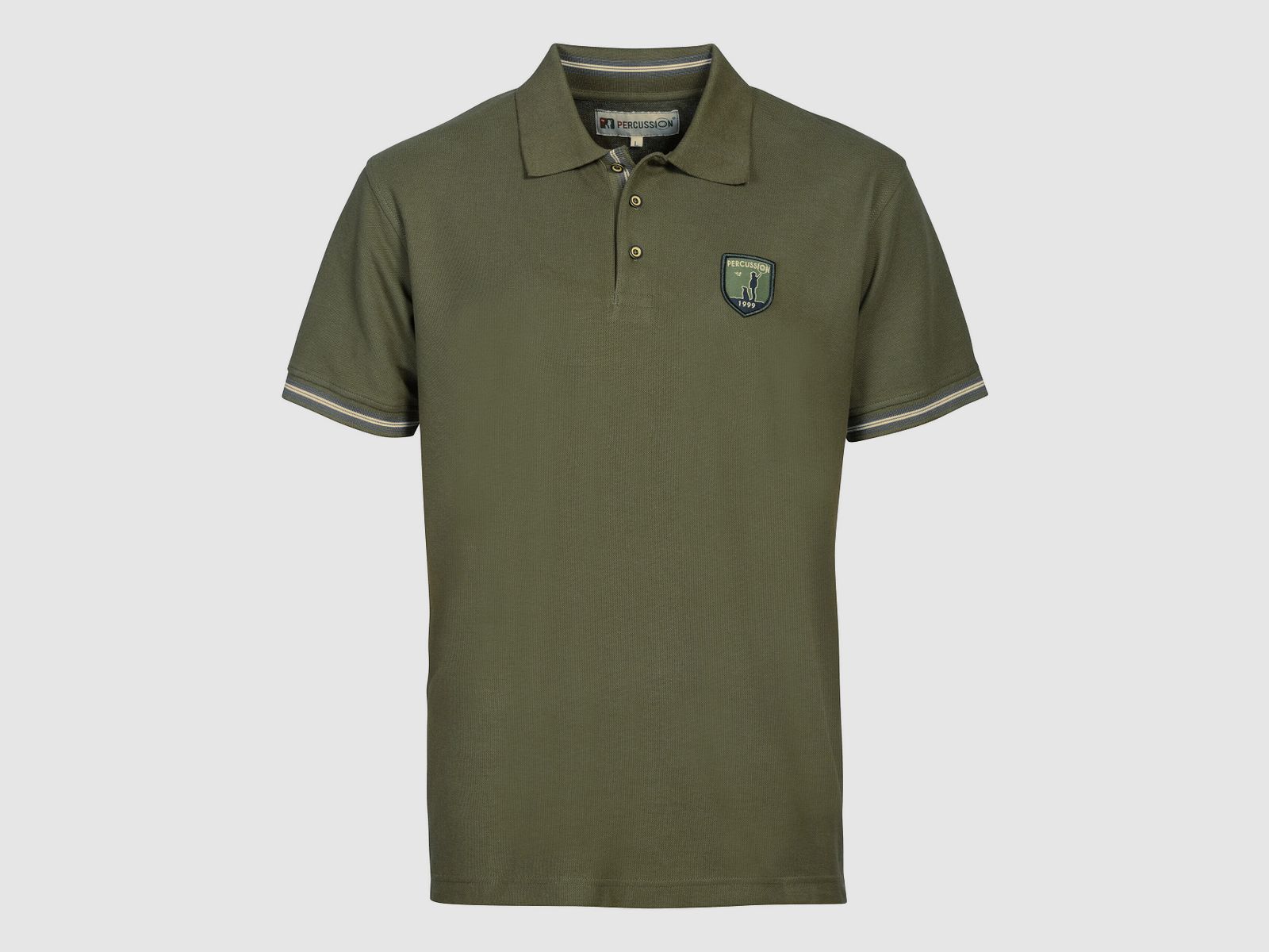 Percussion poloshirt met borduursel