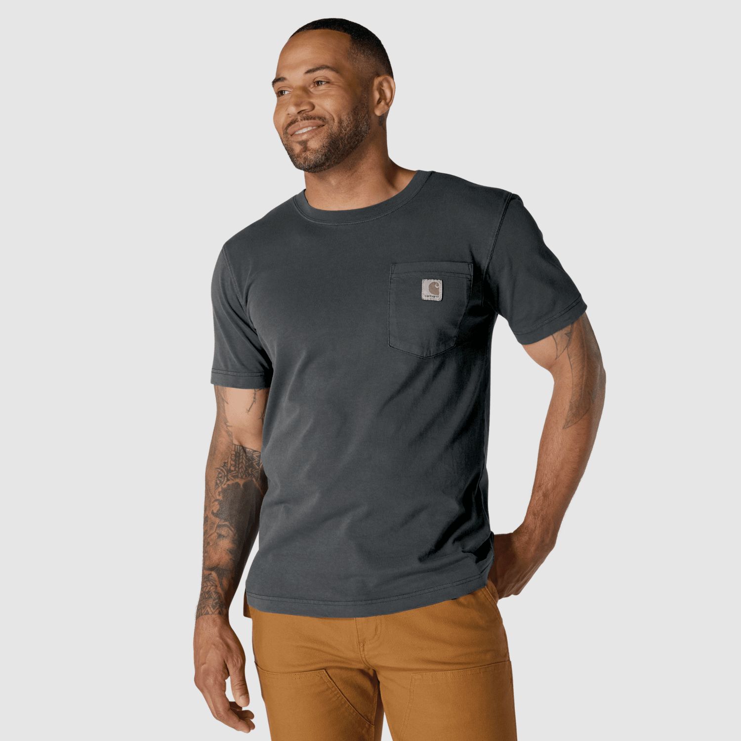 Carhartt Irvine Relaxed Garment Dyed T-Shirt Mężczyźni Shadow M