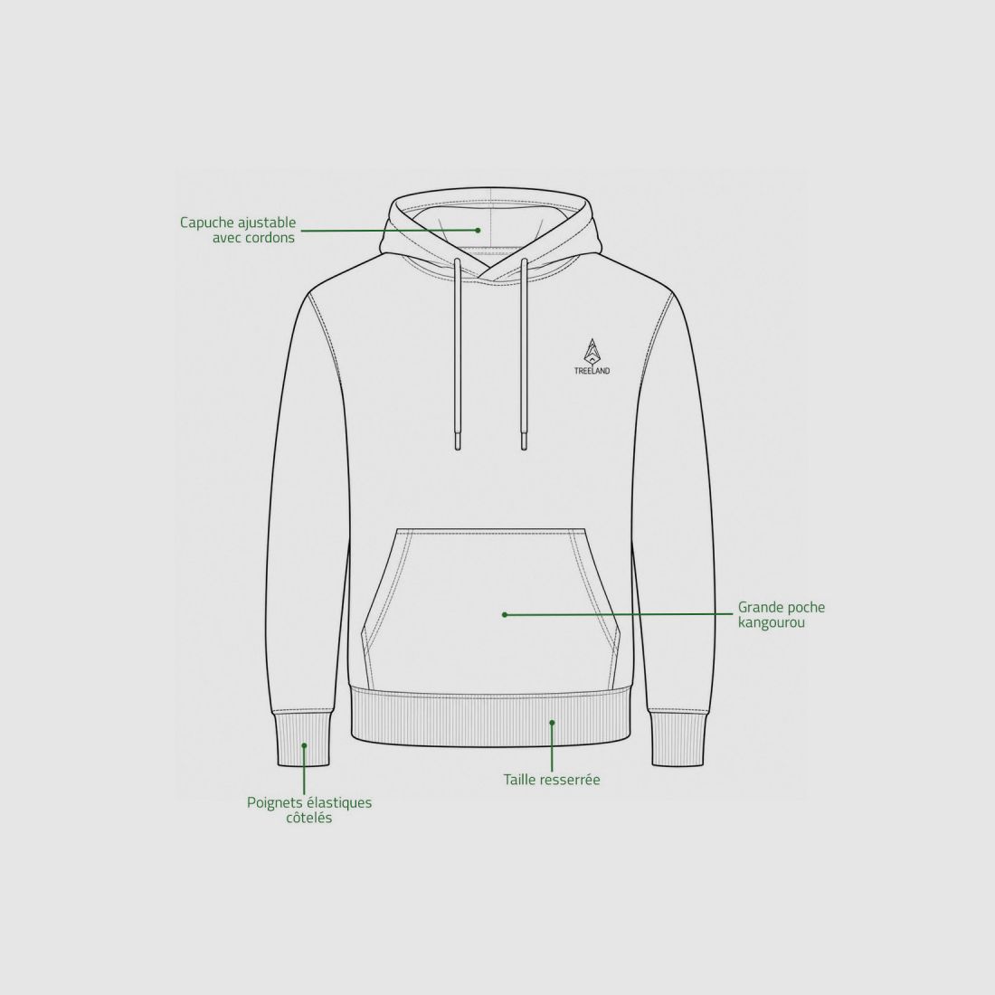 Treeland Fleece - Warmte en Outdoor Stijl, afbeelding 3 van 7