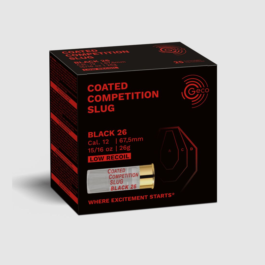 GECO Coated Competition Slug Schwarz 26 – Kal. 12/67,5 x100