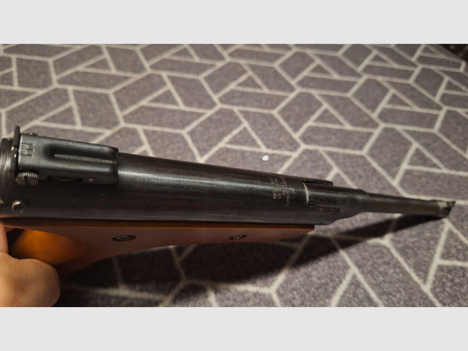 Persluchtpistool "TYTAN Model S2 Super Air Pistol" 5,5mm knikloop verzamelwapen NIEUW!