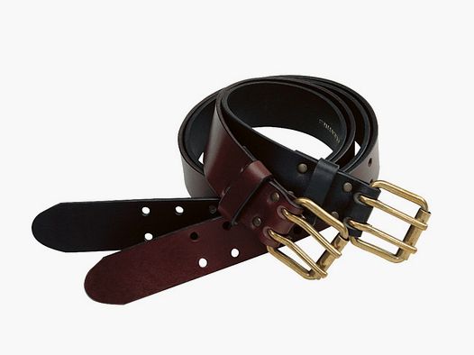 Pinewood Leder Gürtel 40mm 85 cm Schwarz