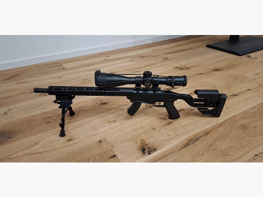 Ruger Rimfire .22 mit Vortex Venom 5–25 & UTG Recon 360 Zweibein
