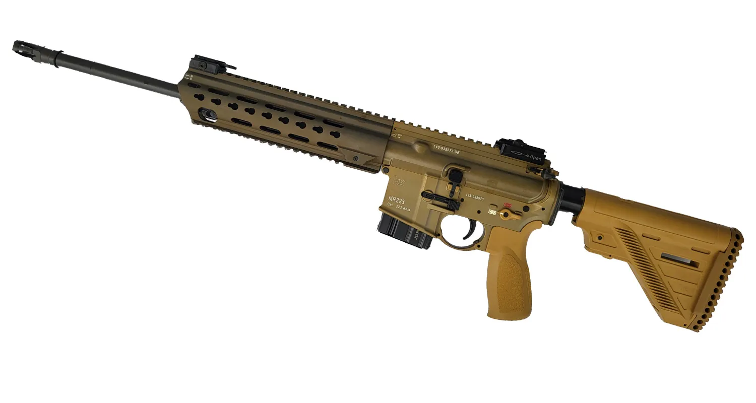 Karabinek HK MR223A3 16,5" Green Brown kal. 223Rem z łożem Slim-Line Hkey