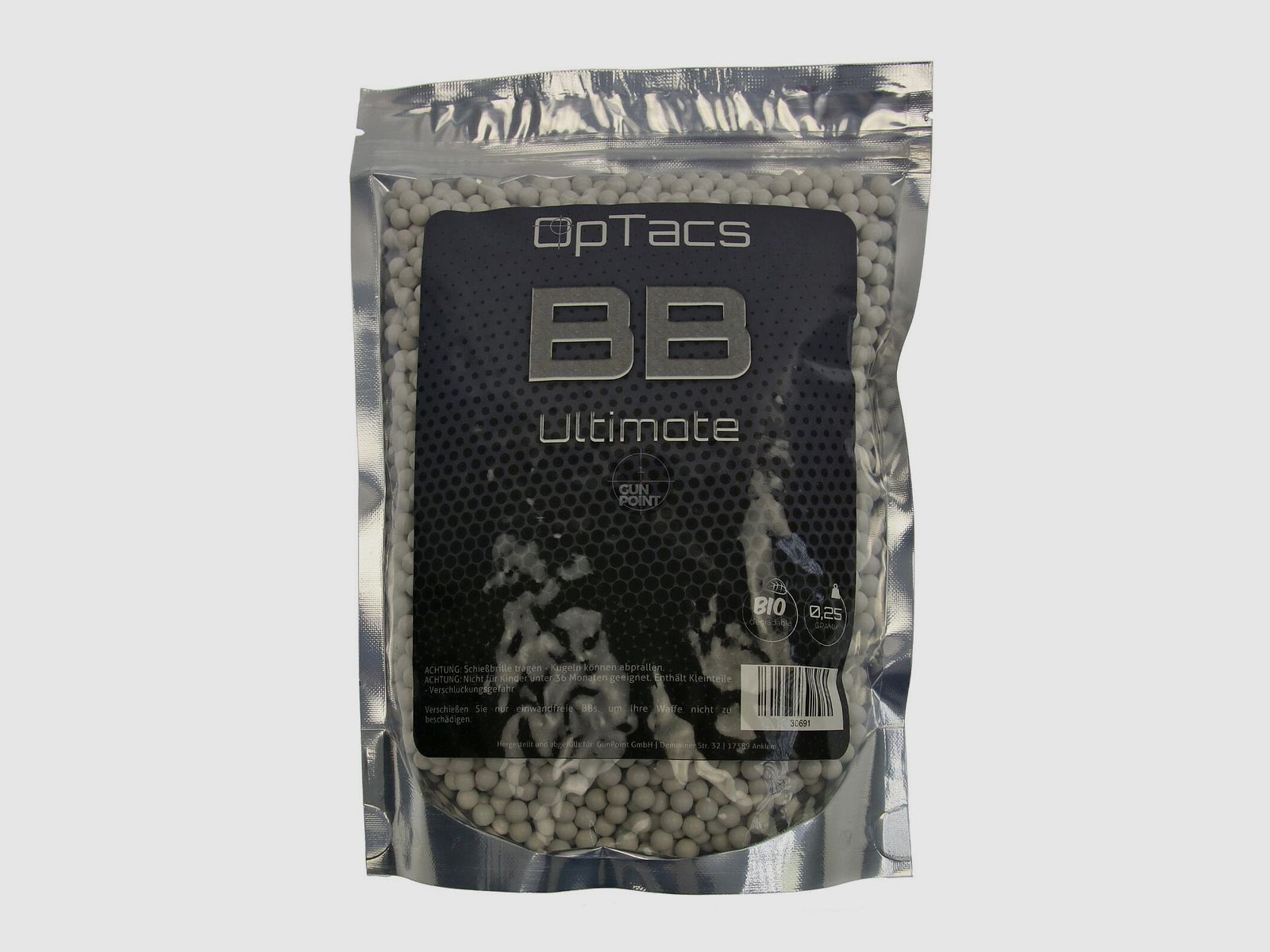 Softair - Kugeln OpTacs Ultimate BIO BBs 0,25 g 4000 Stk.